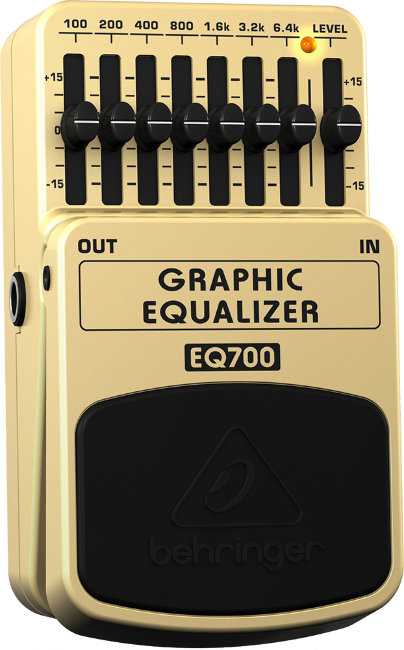 Behringer EQ700 - 7-полосный графический эквалайзер для гитары или клавишных
