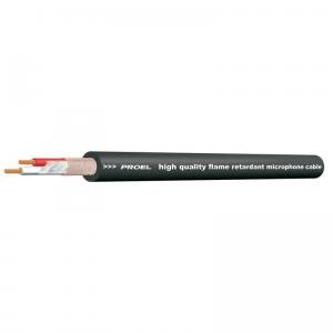 Proel HPC210BК Микрофонный кабель 2 х 0.22мм2, медный экран, O6.5мм; цвет: черный