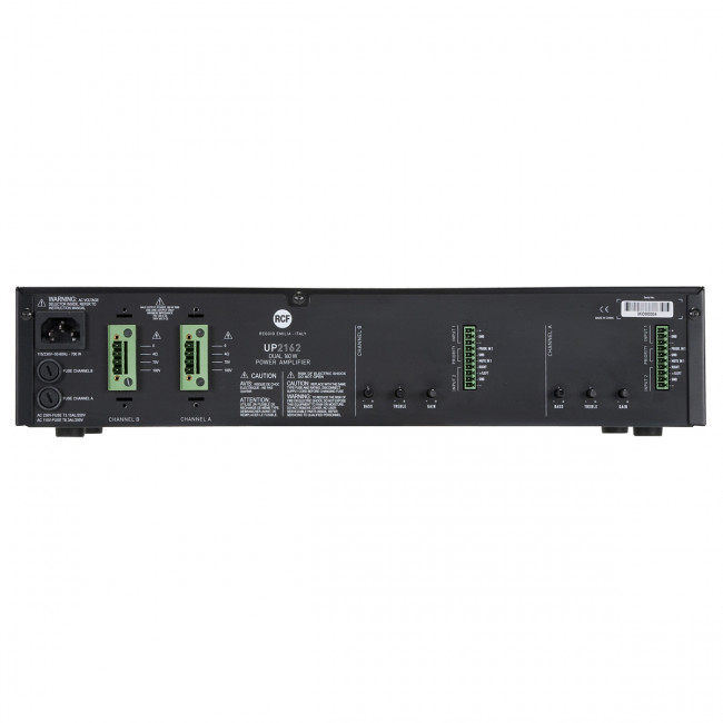 RCF UP 2162 (12135065) 2-канальный усилитель мощности, 2х160 Вт/100В