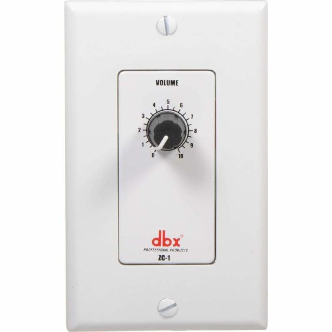 dbx ZC-1-US настенный контроллер. Управление громкостью. Подключение Cat5, 2xRJ45