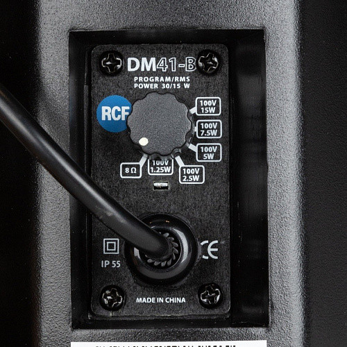 RCF DM 41-B (13000387) Корпусной двухполосный  громкоговоритель, черный, 15 Вт, 8 Ом, IP 55