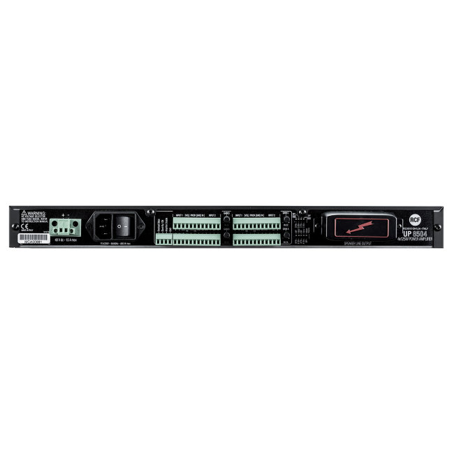 RCF UP 8504 (12135079) Усилитель мощности 4х1+1 вх, 4х125 Вт/100 В