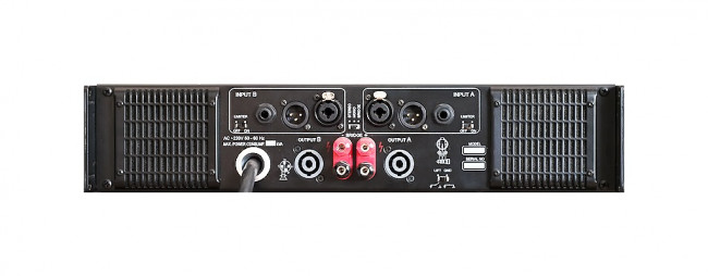 REC CS 3400 Усилитель мощности2х1700/4Ом; 2х1000/8Ом; 3400/8Ом мост, 100 дБ, габариты 482х500х90 мм,