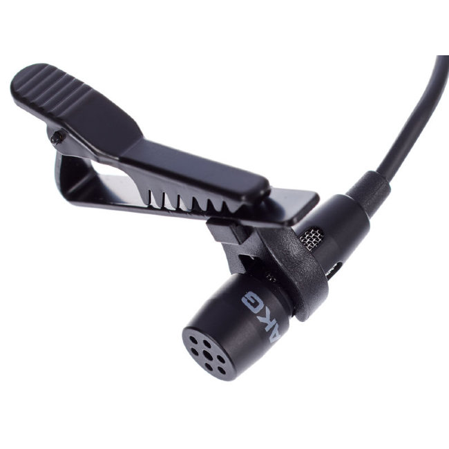 AKG CK99L петличный конденсаторный микрофон, кардиоидный, черный, 3-контактный mini-XLR, металлическая клипса