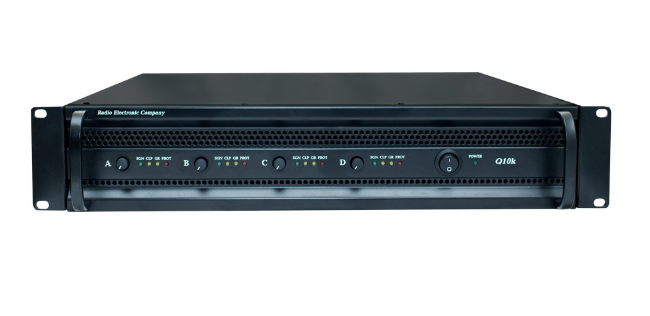 REC Q 10 ДЕМО Усилитель мощности 4х2200/4Ом; 4х1500/8Ом; 104 дБ, габариты 483х515х88 мм, вес 24 кг.