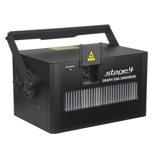 STAGE4 - GRAPH SDA 10000RGB - Полноцветный графический лазерный проектор суммарной мощностью 12Ватт