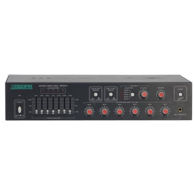 DSPPA MP-6925 Микшер-усилитель для дискуссионной системы 250 Вт\100В, 6 микр/4 AUX входа, 1 выход. 7 DSPPA MP-6925 Микшер-усилитель для дискуссионной системы 250 Вт\100В, 6 микр/4 AUX входа, 1 выход. 7