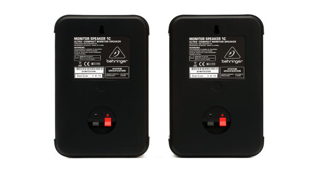 Behringer 1C-BK - пассивные студийные мониторы (пара), мощность 100 Вт, 4 Ом, 60 Гц-23 кГц