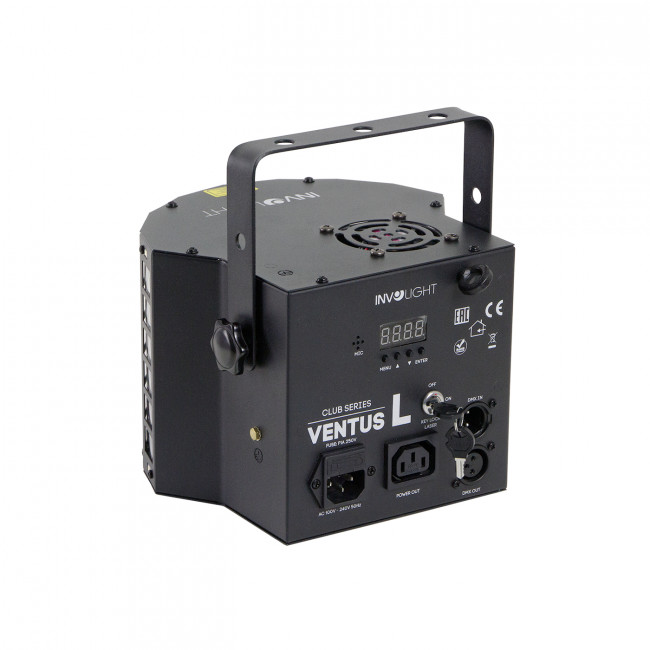 Involight Ventus M - световой эффект, 66 шт. RGBW, 12 шт. 1 Вт W, лазер 50 мВт G, 100 мВт R