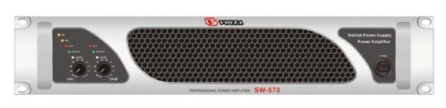 VOLTA SW-570 Профессиональный туринговый усилитель мощности двухканальный. Мощность (8/4/2 Ом)  - 2х