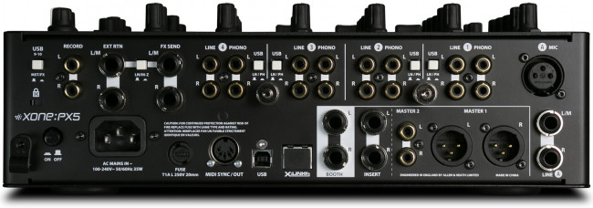 XONE:PX5 / Аналоговый 6-канальный микшер с встроенной звуковой картой / ALLEN&HEATH