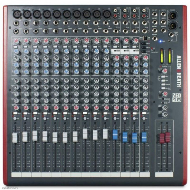 ZED18 / Микшерный пульт 10 моно, 4 стерео, USB интерфейс / ALLEN&HEATH