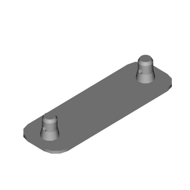 Dura Truss DT 32 BPM  Base plate with half connectors male