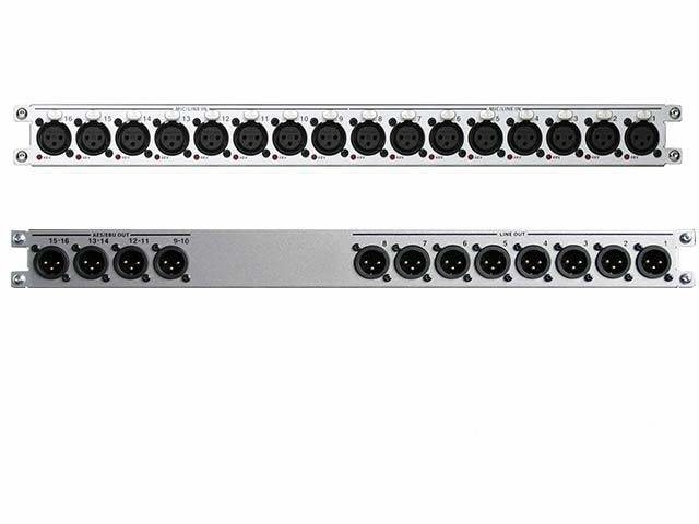 Soundcraft Vi1-AES8 рэковая панель (1U) 8 лин. выходов, 4 пары AES выходов. Нумерация каналов 1-16
