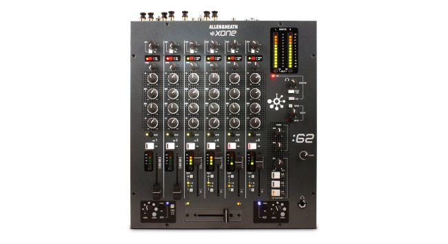 XONE2:62/DJ-микшер, 2 микрофонных, 4 двойных стерео входа phono/ALLEN&HEATH