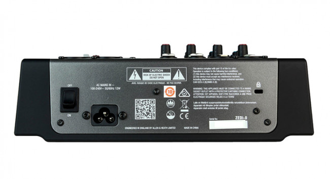 ZEDi8 / Микшерный пульт 2 моно, 2 стерео, 2 высокоомных DI входа, USB интерфейс / ALLEN&HEATH