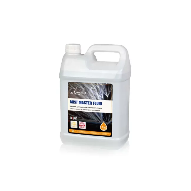 STAGE4 MIST MASTER FLUID, 4L (Oil Based Hazer Fluid) STAGE4 MIST MASTER FLUID, 4L (Oil Based Hazer Fluid)