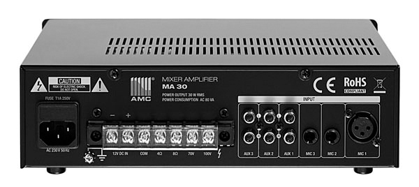 AMC MA 30X Микшер-усилитель, 1шт. в коробке: 36х30х10см.